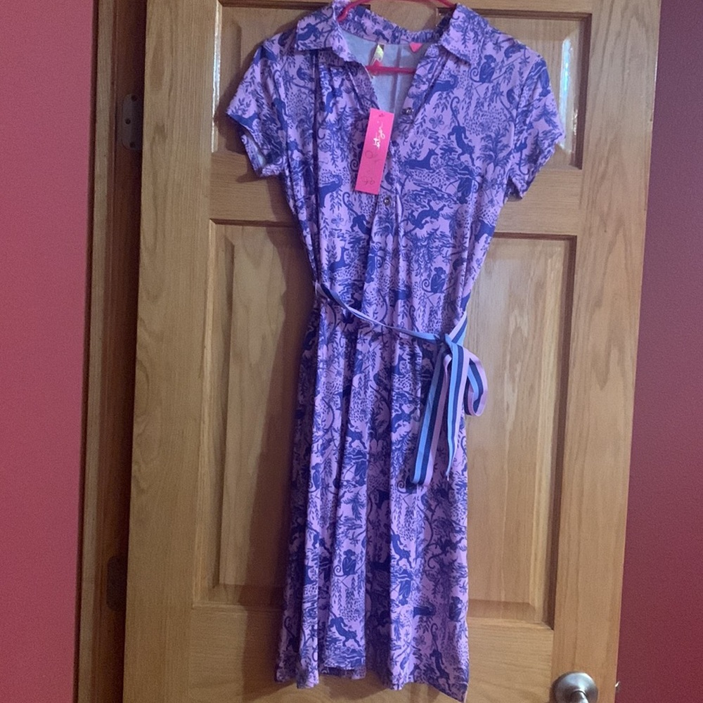 Lilly Pulitzer Renee Dress Lilac Freesi - Picture 3 of 7